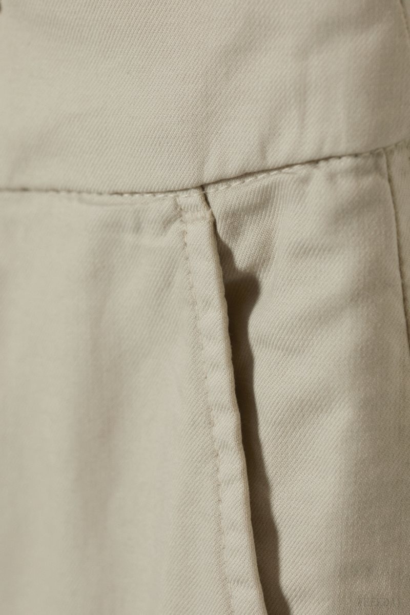 Weekday Elio Wide Trousers Light Beige | PJUH8201