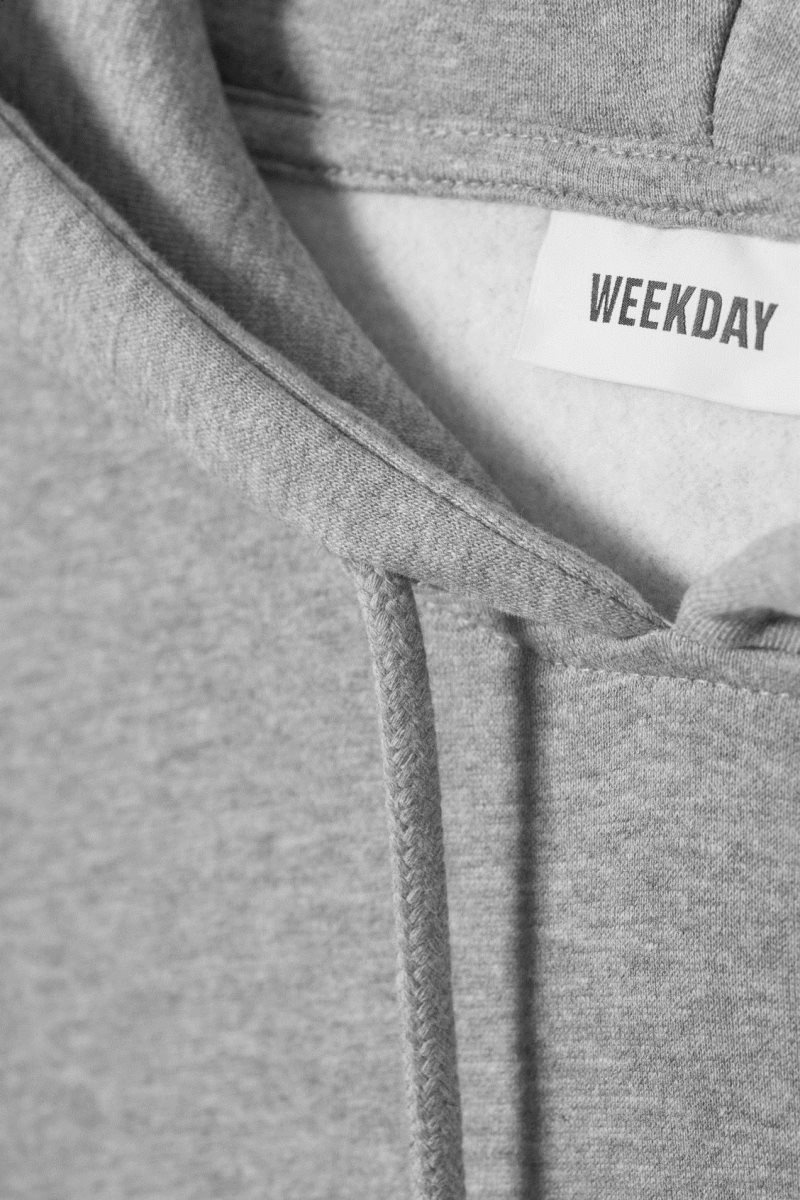 Weekday Essence Relaxed Hoodie Grey | WCCA9528