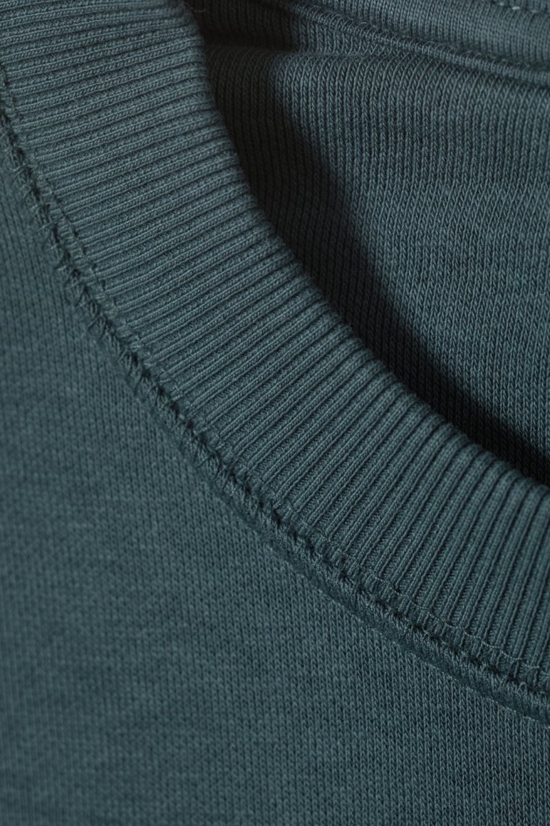 Weekday Essence Standard Sweatshirt Dark Turquoise | UERE8065