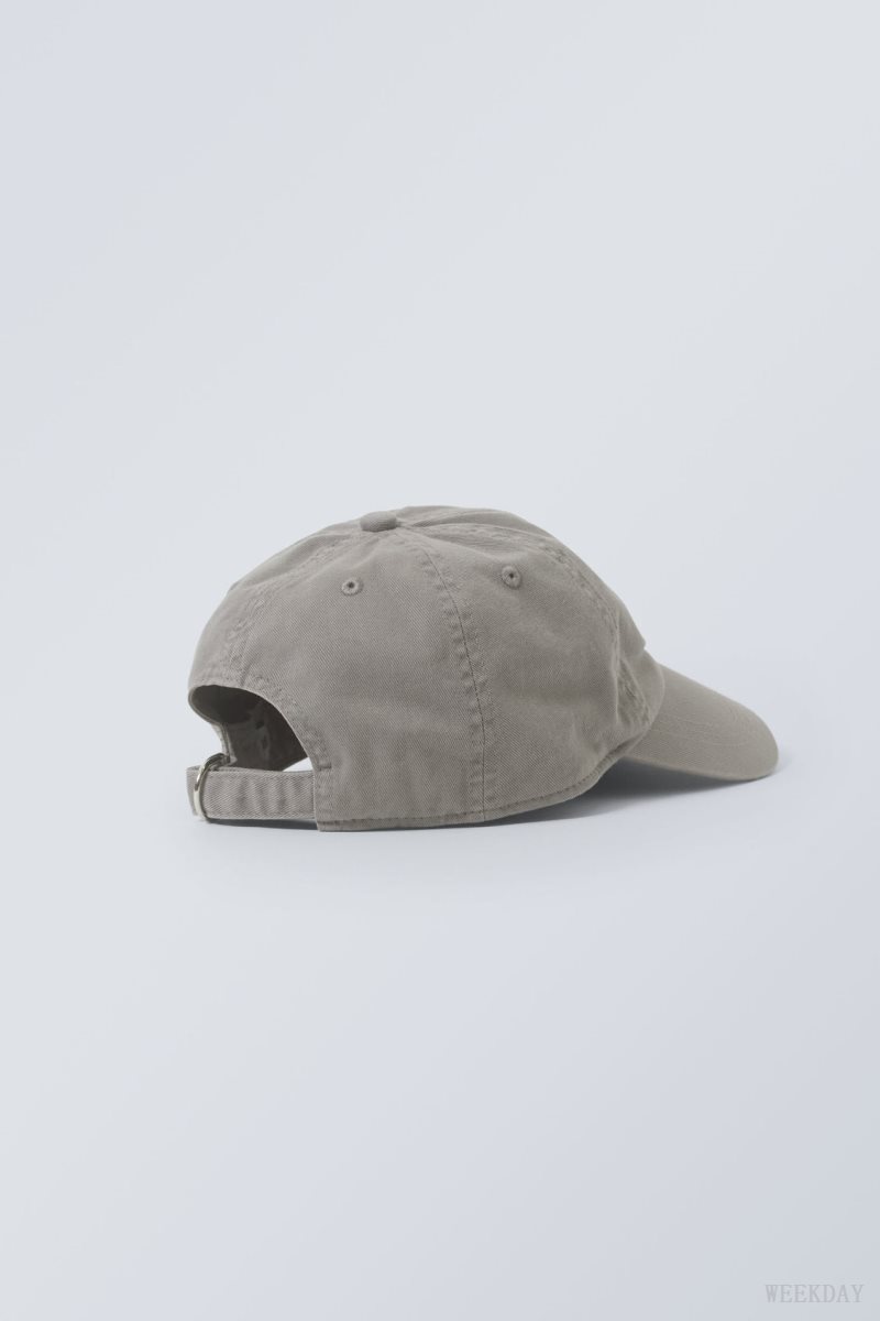 Weekday Essential Embroidery Cap Grey | BTMZ8621