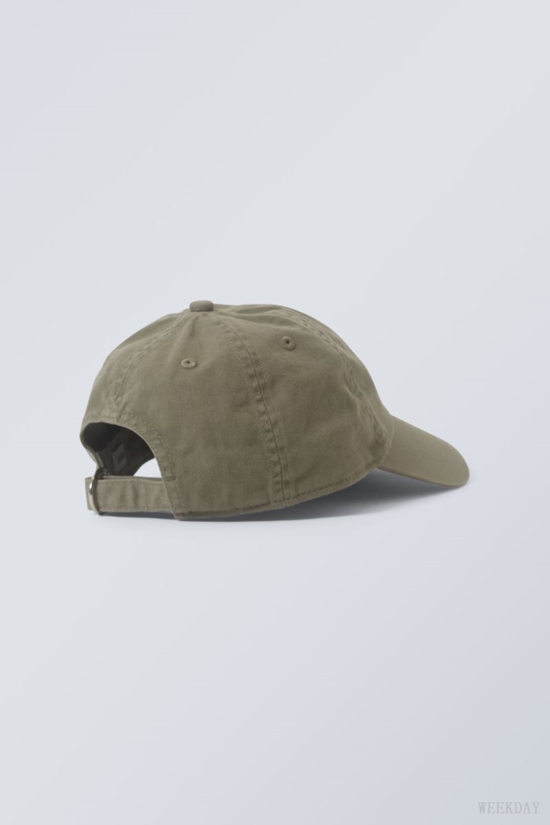 Weekday Essential Washed Cap Khaki | VNAL0755