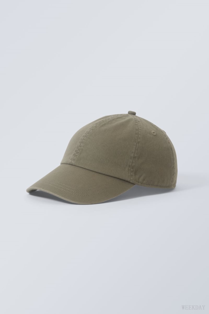 Weekday Essential Washed Cap Khaki | VNAL0755