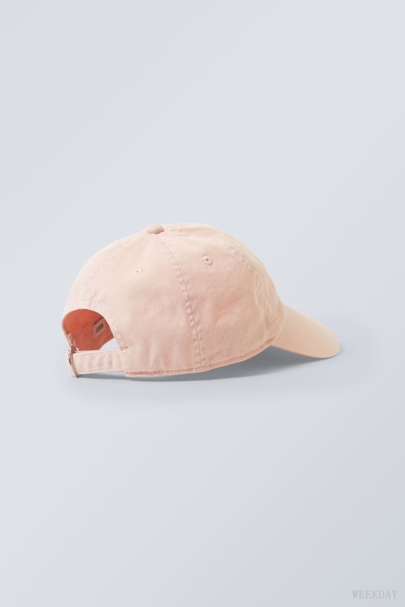 Weekday Essential Washed Cap Pink | QXSU9538