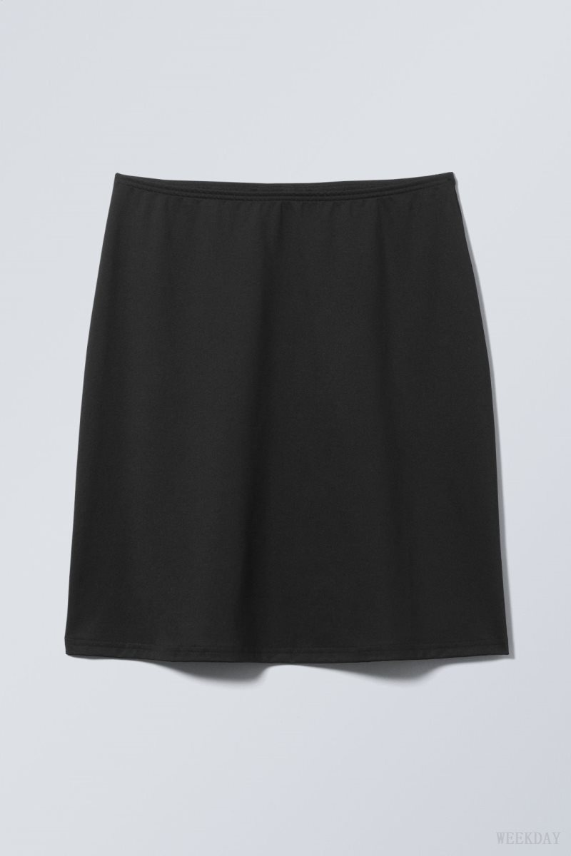 Weekday Fine Midi Skirt Black | TCEC7134