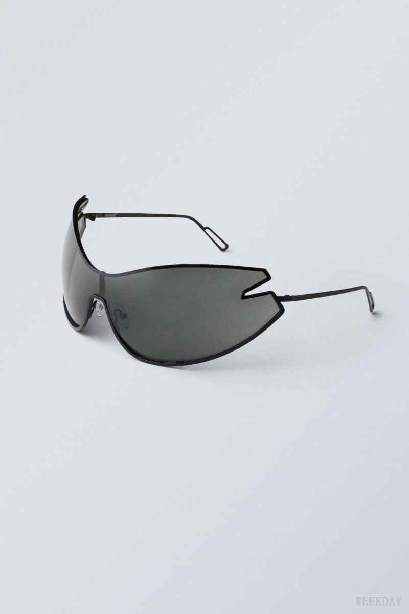 Weekday Fly Sunglasses Black | PLCV3774