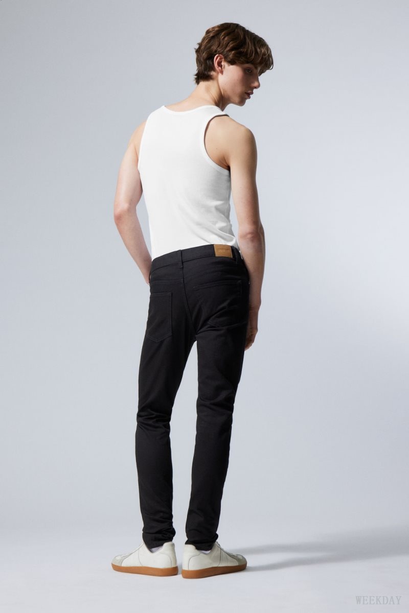 Weekday Friday Skinny Jeans Black | XTNM2808