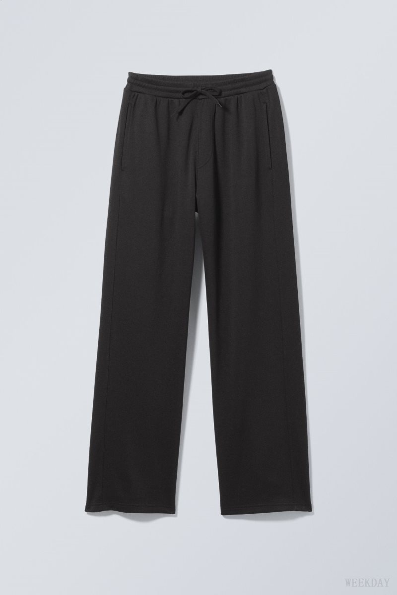 Weekday Hank Tracksuit Trousers Black | LLMG2978