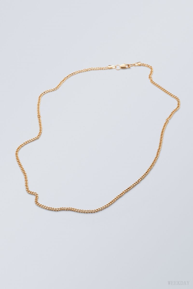 Weekday John Necklace Gold | EGUJ3516