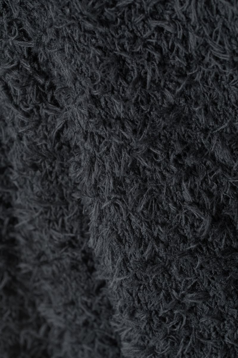 Weekday Judi Hairy Sweater Dark Grey | FUCA1074