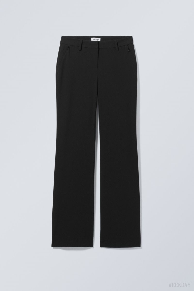 Weekday Kate Flared Suiting Trousers Black | RWAK1507