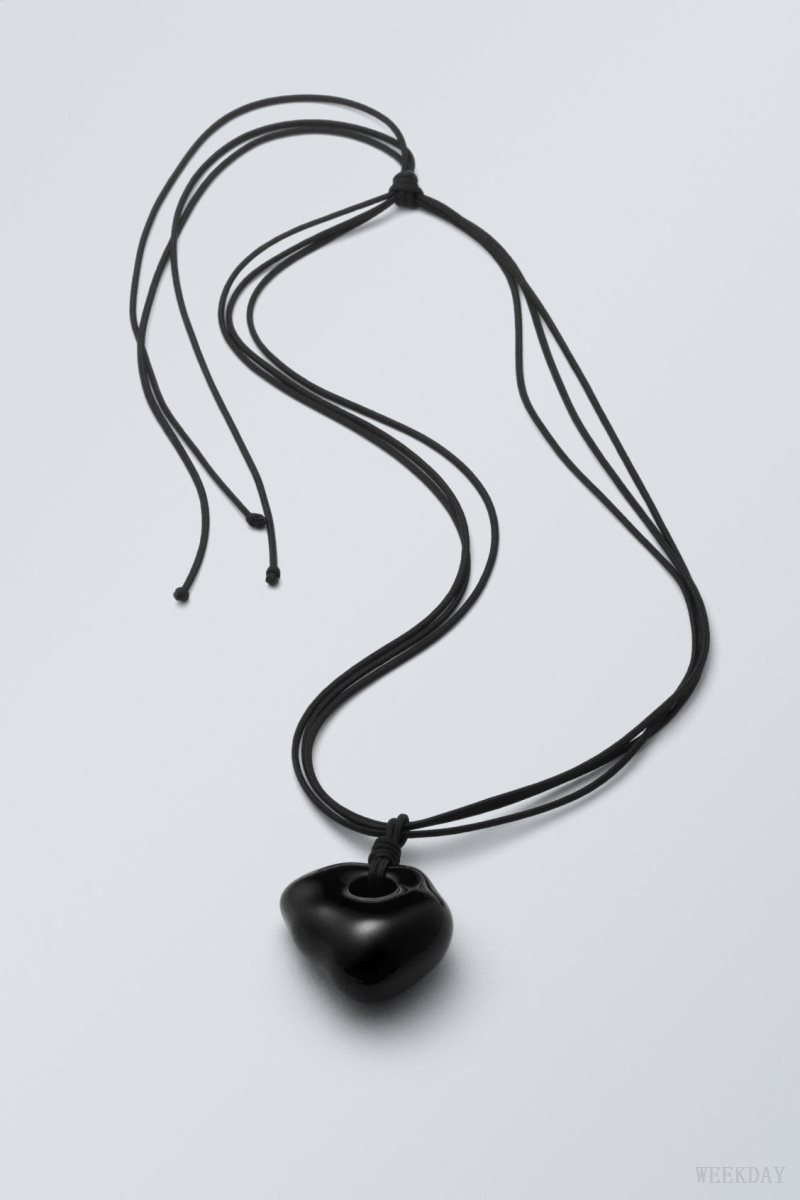 Weekday Kate Necklace Black | TEUF8155