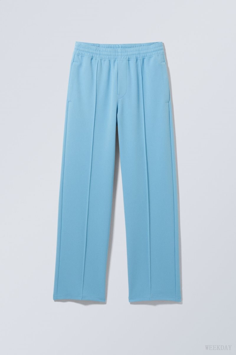 Weekday Ken Tracksuit Pants Light Blue | WEXO0149