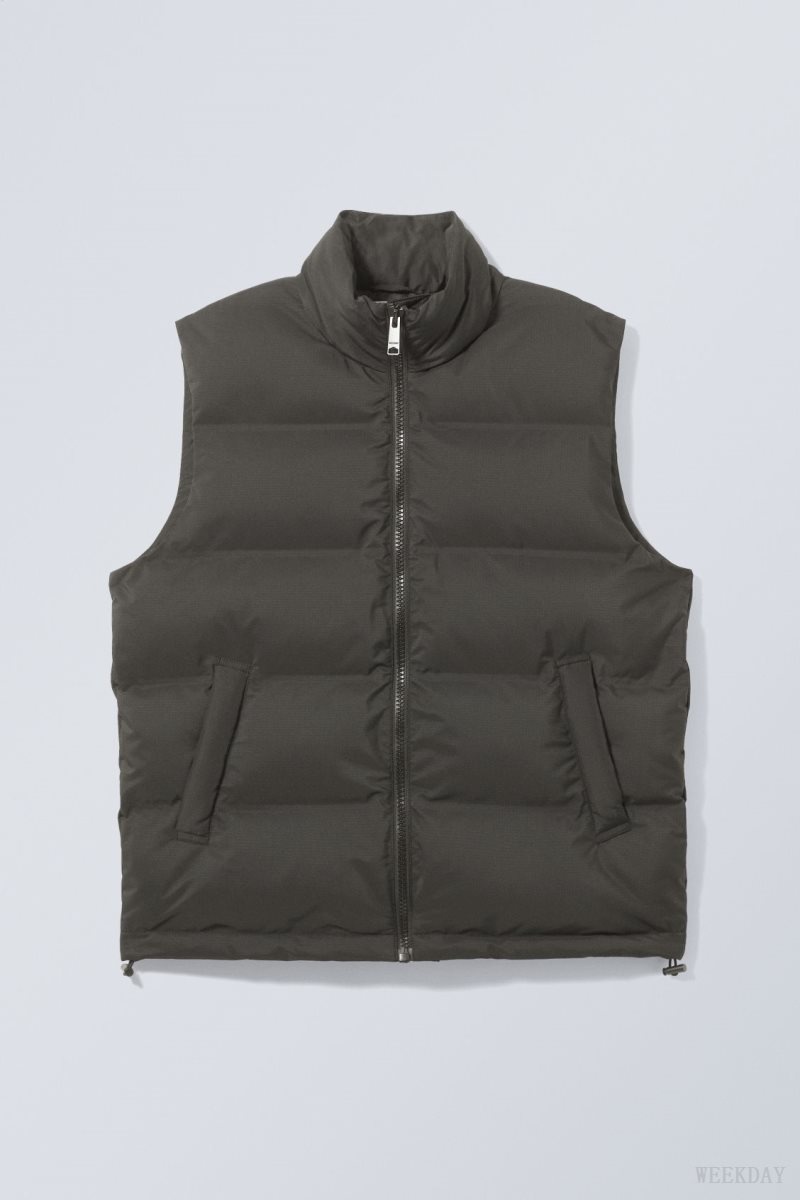 Weekday Kip Puffer Vest Black | PGEO4940