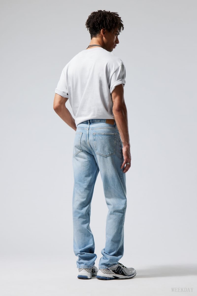 Weekday Klean Regular Straight Jeans Blue | YKLR0373