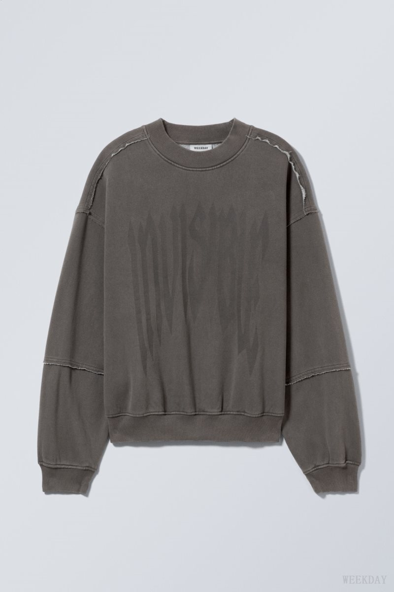 Weekday Liam Sweatshirt Invisible | LYZX8454