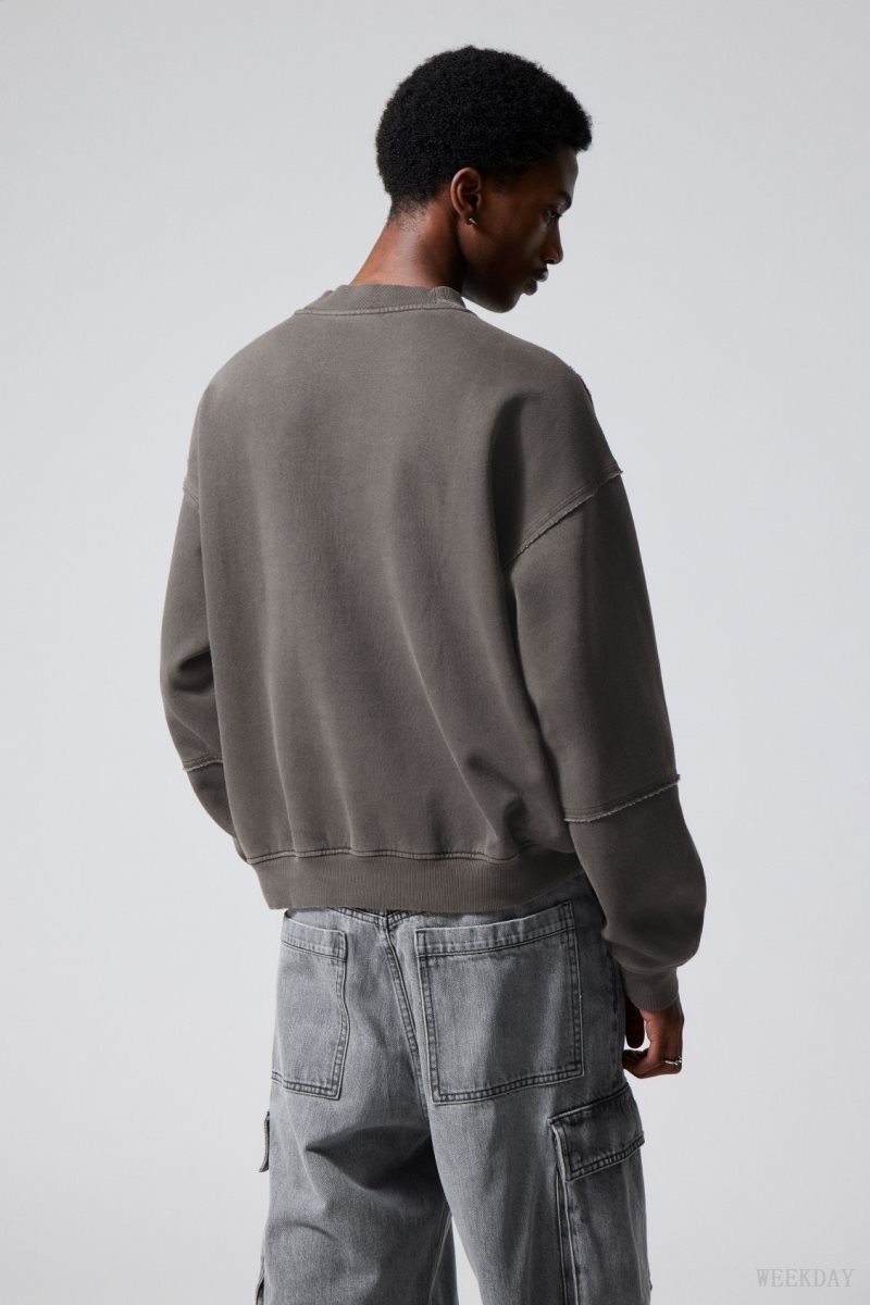 Weekday Liam Sweatshirt Invisible | LYZX8454