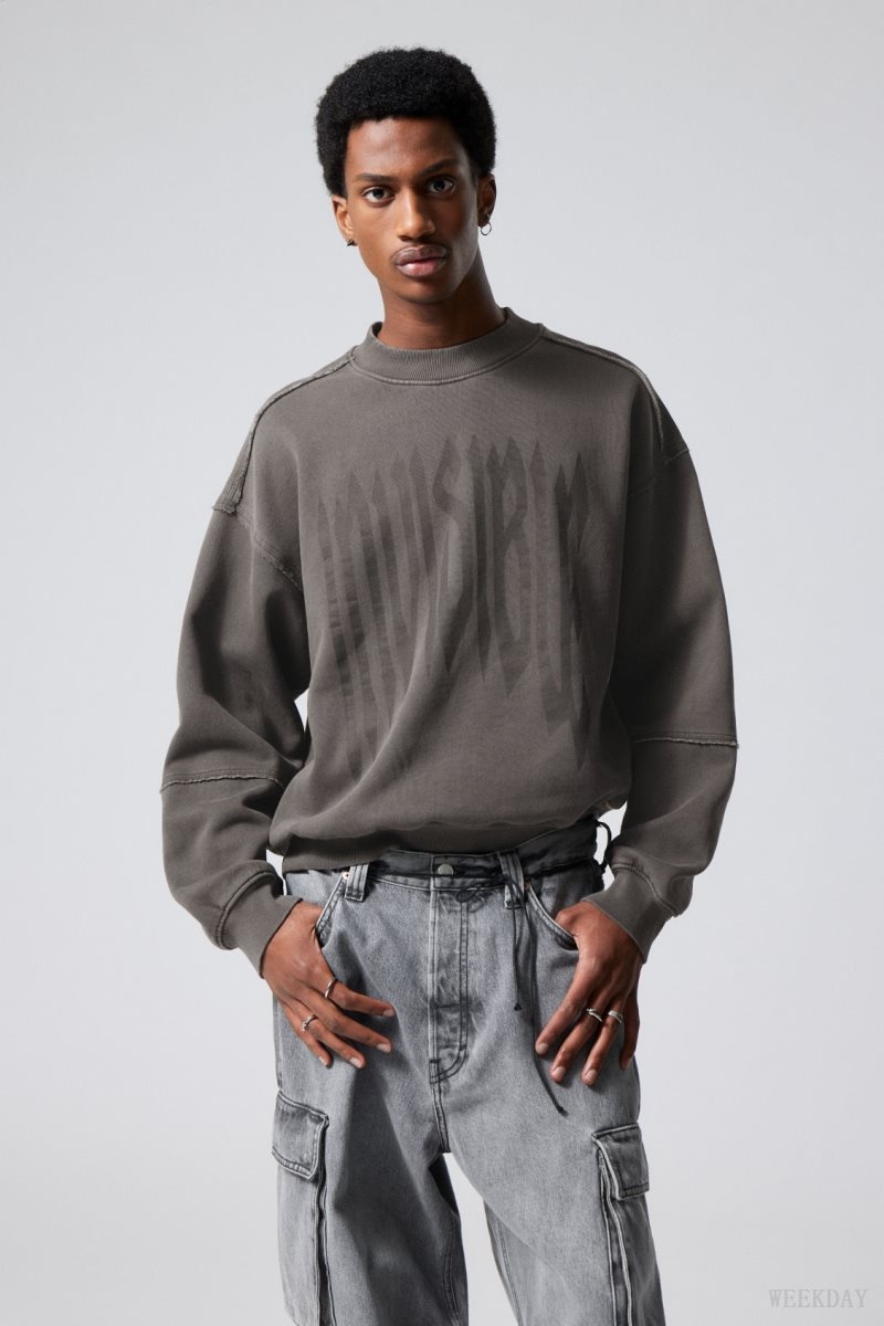 Weekday Liam Sweatshirt Invisible | LYZX8454