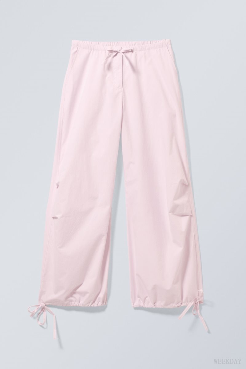 Weekday Luisa Parachute Trousers Pink | NNCX1823