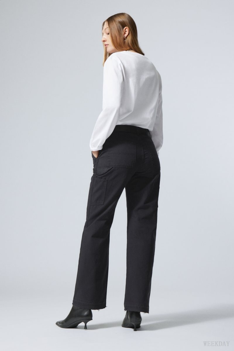 Weekday Mace Carpenter Trousers Black | YUCE8218