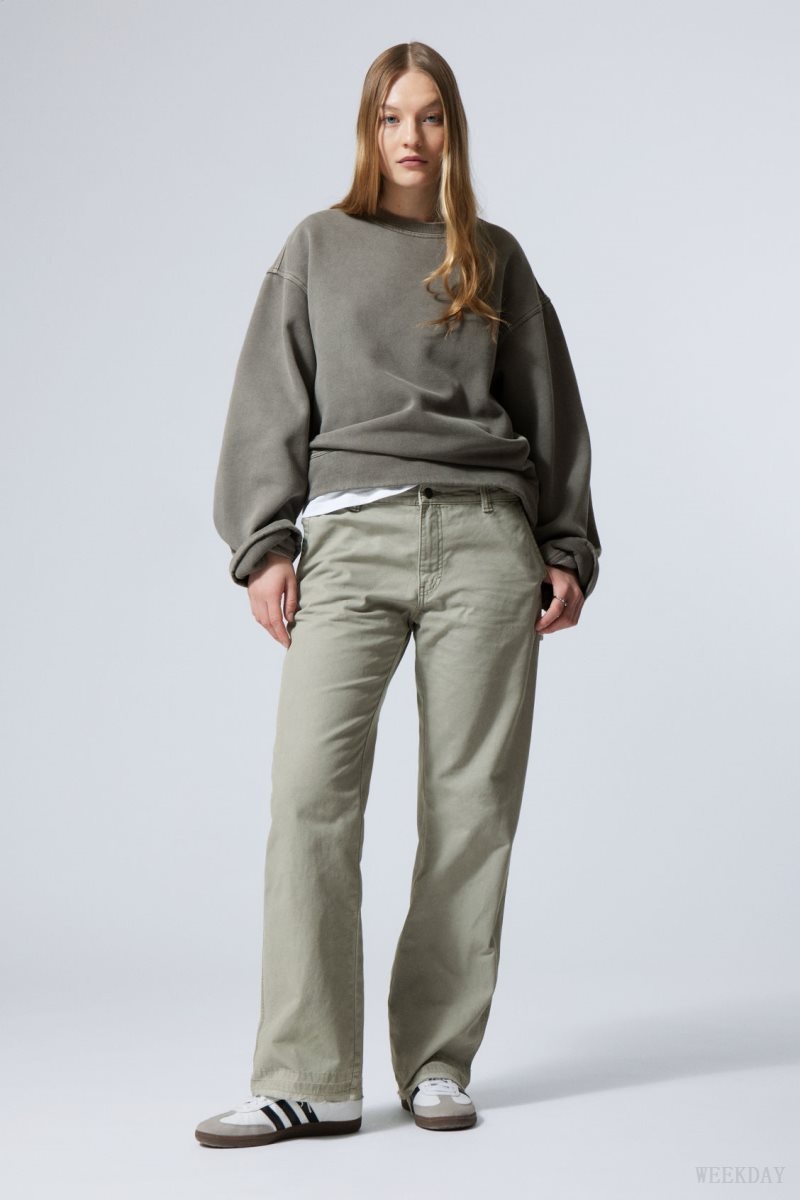 Weekday Mace Carpenter Trousers Grey | AQCN8764