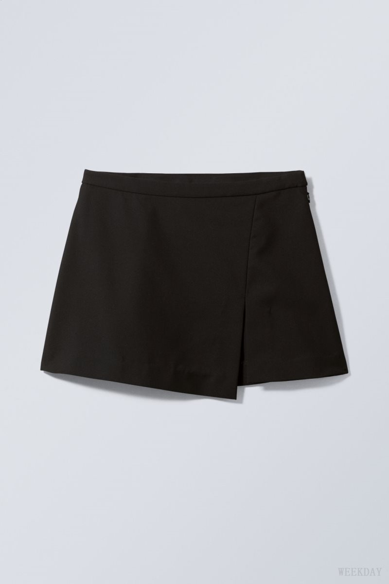 Weekday Mel Mini Skirt Black | UVSZ6500