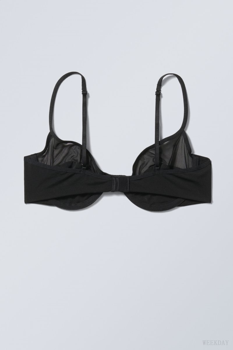 Weekday Molly Underwire Bra Bra Black | EWRT8325