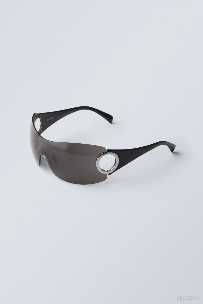 Weekday Motion Sunglasses Black | JMQG7876