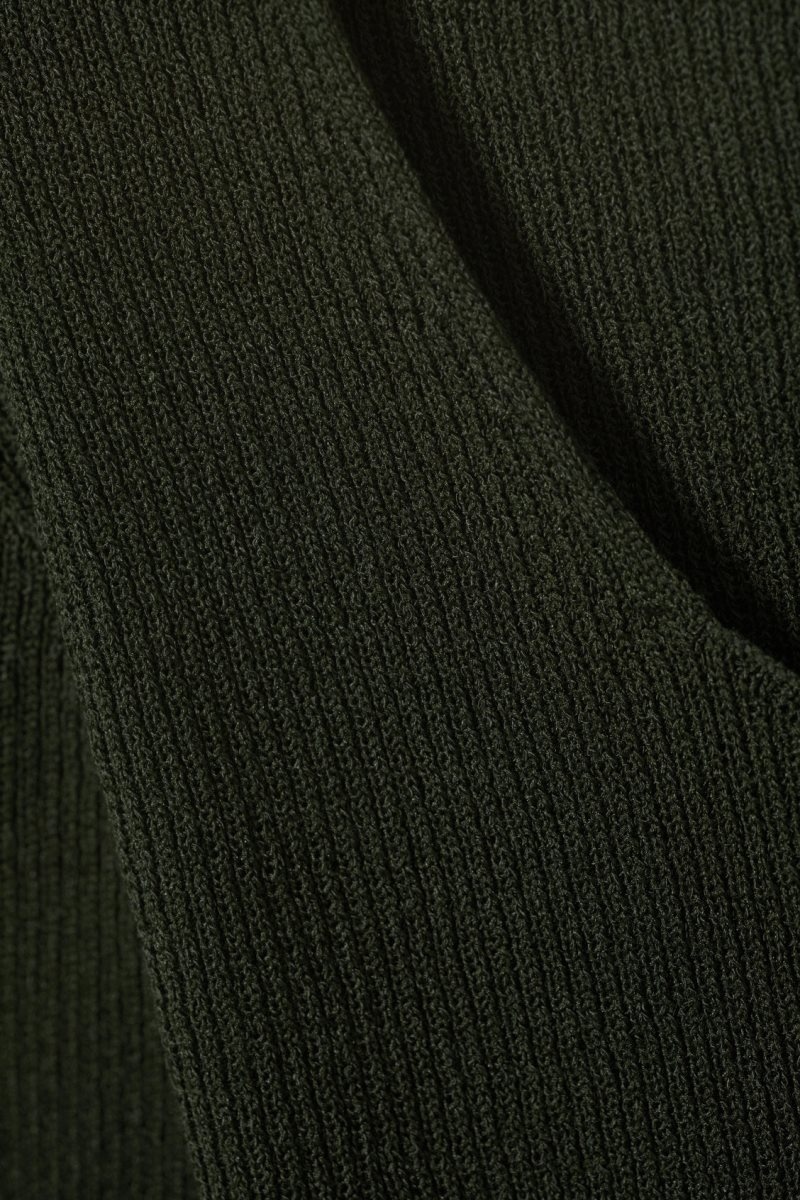 Weekday Nadina Square Neck Sweater Dark Green | XDRI5633