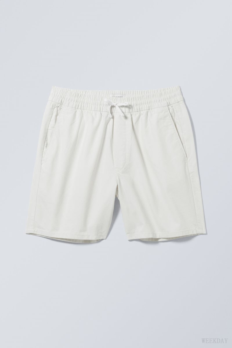 Weekday Olsen Regular Shorts White | PATM0899