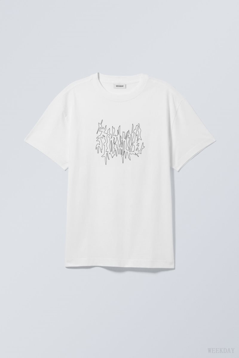 Weekday Oversized Graphic Printed T-shirt Meditate | AKUS0514