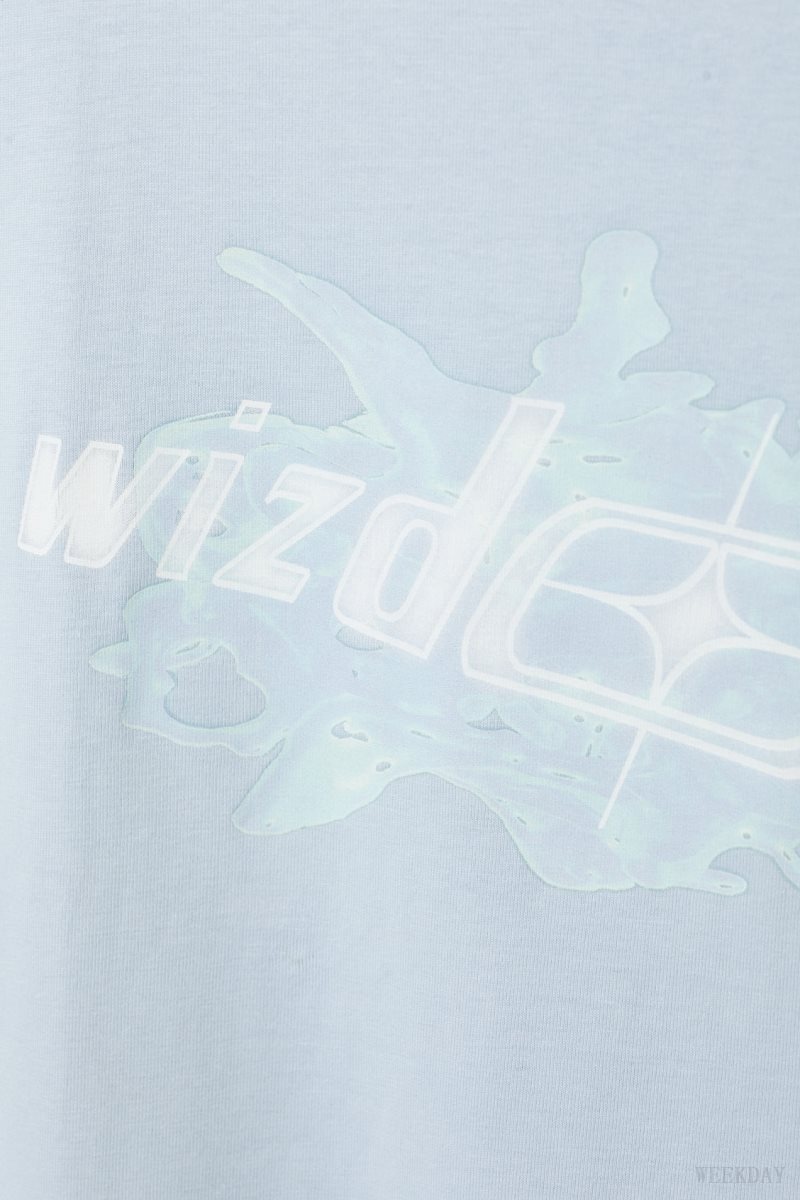 Weekday Oversized Graphic Printed T-shirt Wizdom | SLRU6365