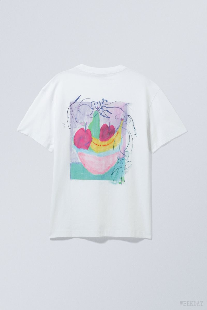 Weekday Oversized Graphic Printed T-shirt Art School | DUOV2988