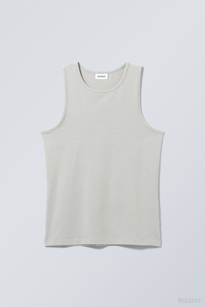 Weekday Regular Tank Top Grey | HZRO3985