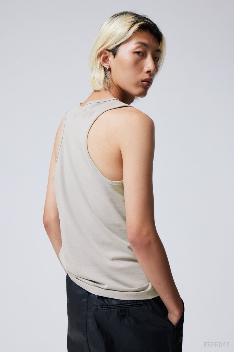 Weekday Regular Tank Top Grey | HZRO3985