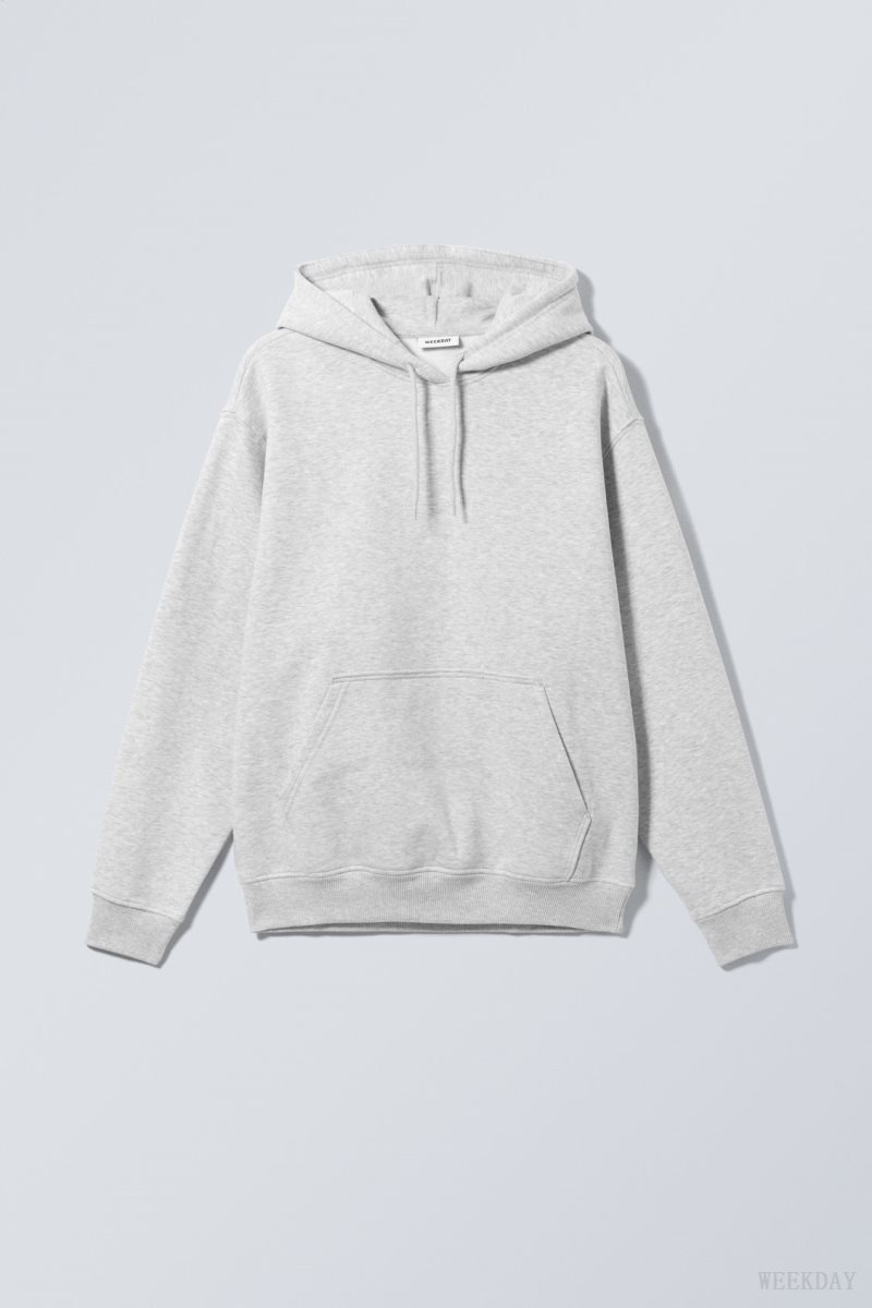 Weekday Relaxed Heavy Hoodie Grey | GTSK7071