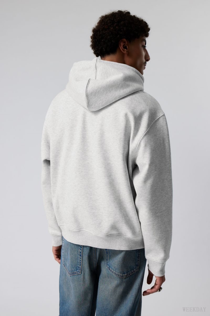 Weekday Relaxed Heavy Hoodie Grey | GTSK7071