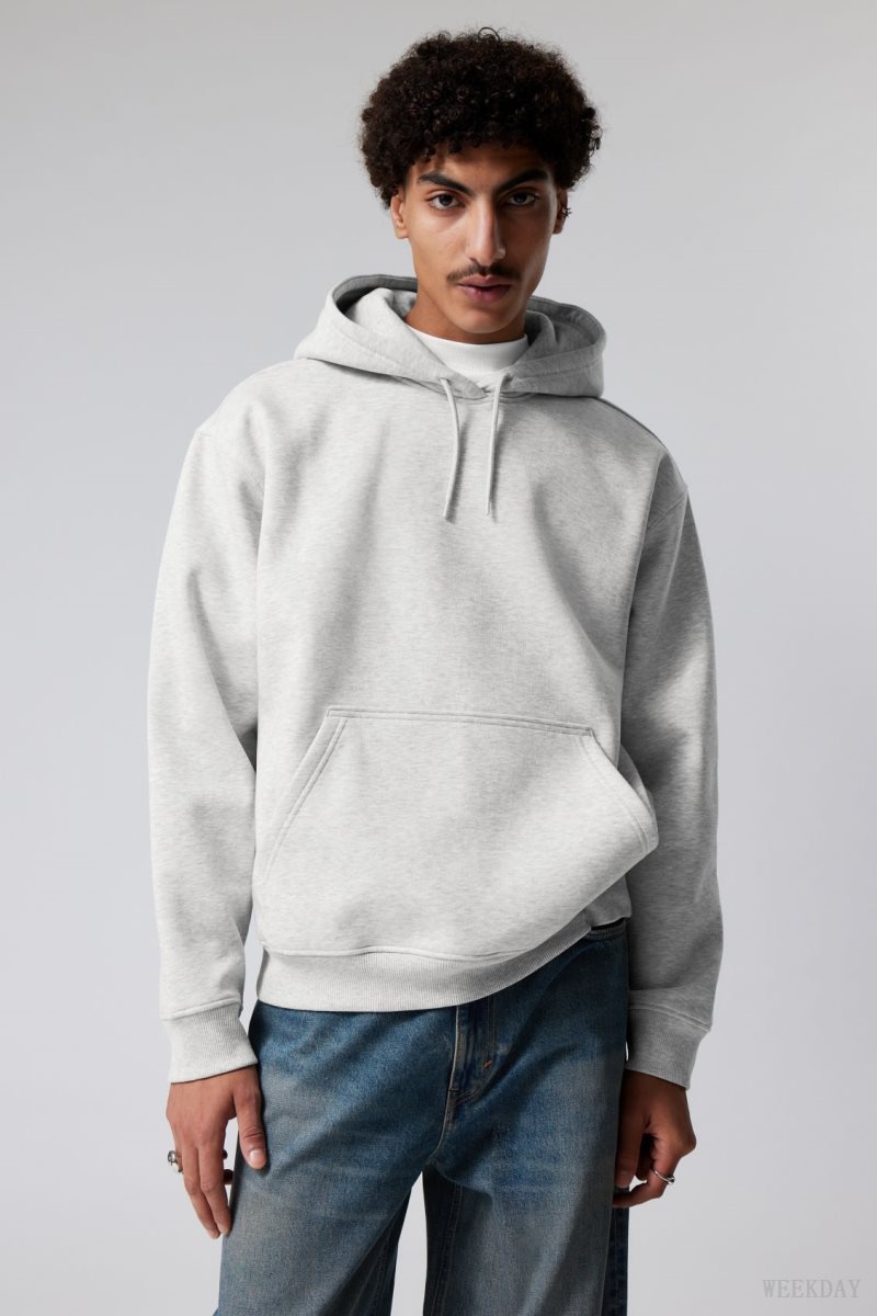 Weekday Relaxed Heavy Hoodie Grey | GTSK7071