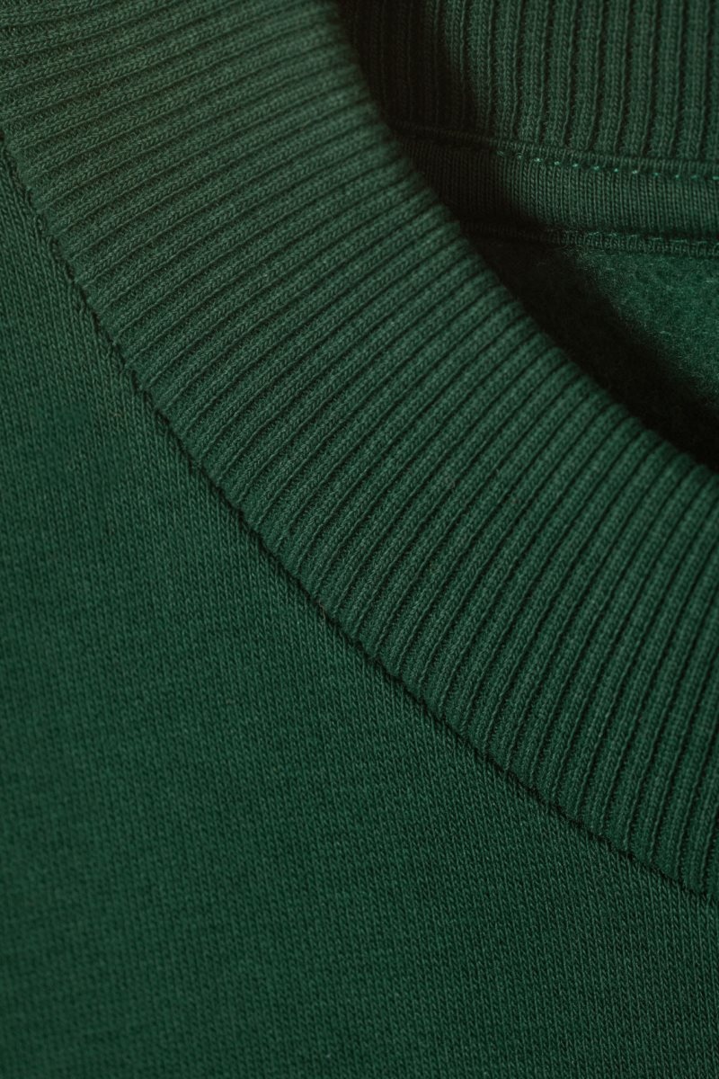 Weekday Relaxed Heavyweight Sweatshirt Dark Green | ITCA6862