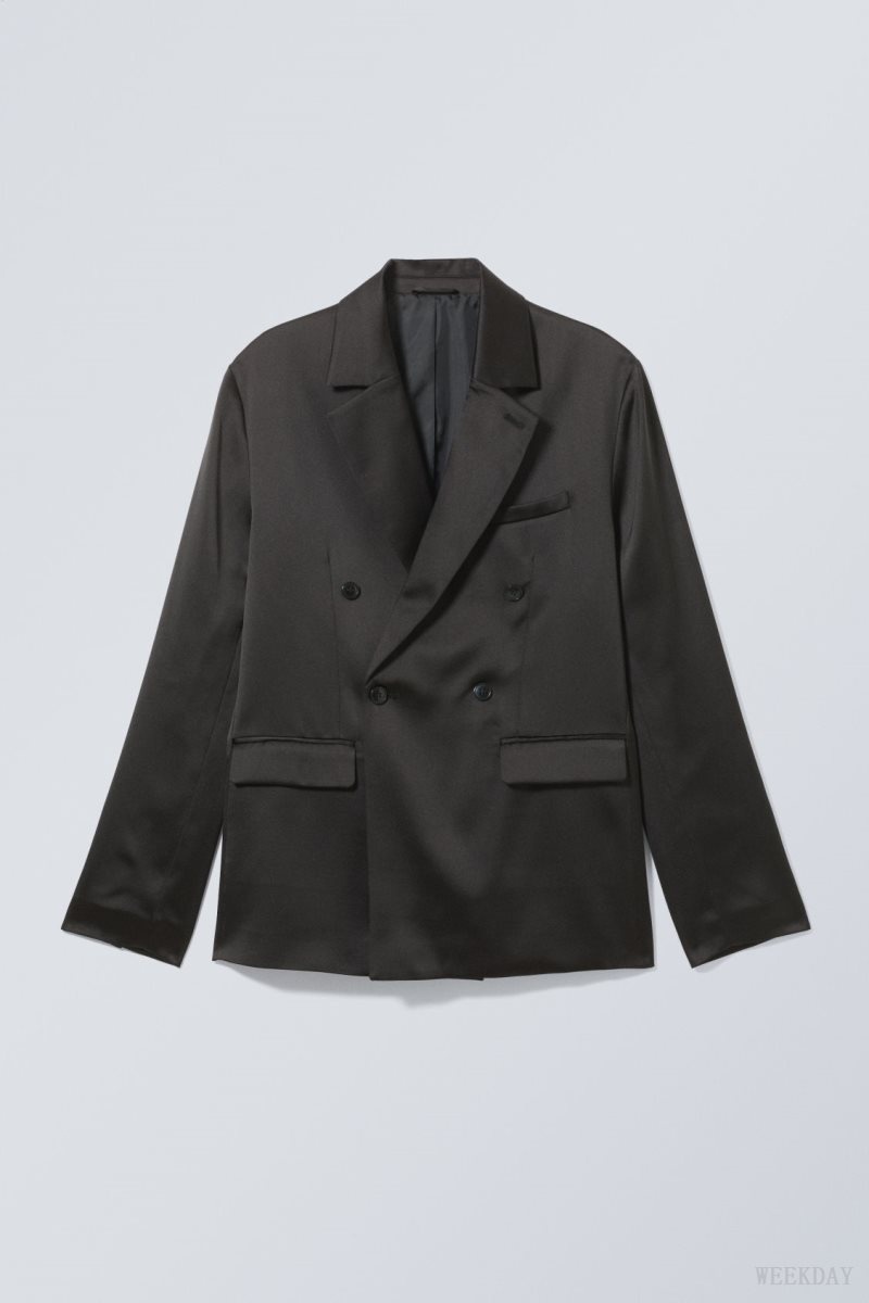 Weekday Roberto Regular Blazer Black | MKZO6203