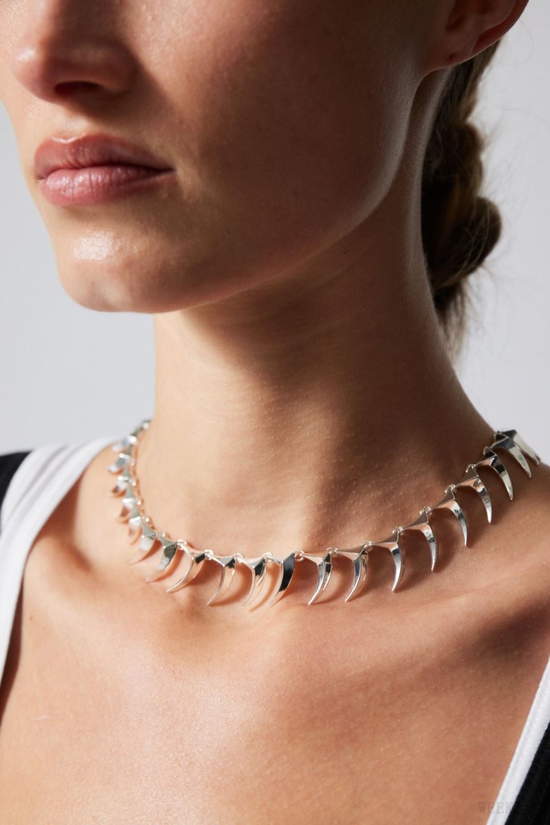 Weekday Slay Necklace Silver | MOYL9348