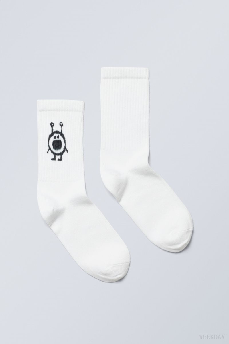 Weekday Sport Printed Socks Mini Tubbie | HKIF1562