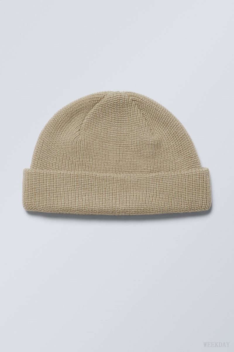 Weekday Stan Beanie Beige | DITF5518