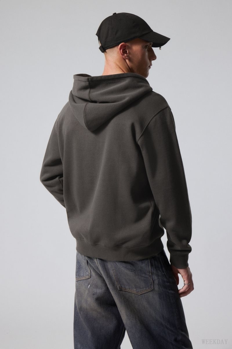 Weekday Standard Graphic Zip Hoodie Spiky Dreamer | OIXM2041