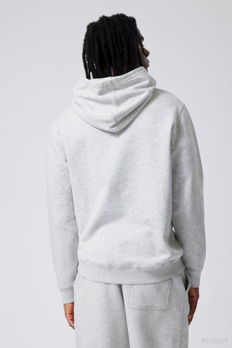 Weekday Standard Midweight Hoodie Grey | OBPN6299