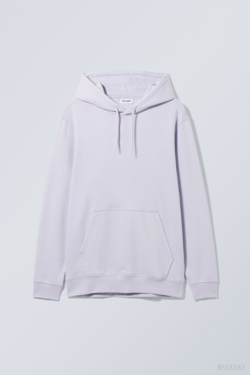 Weekday Standard Midweight Hoodie Purple | GURD2547