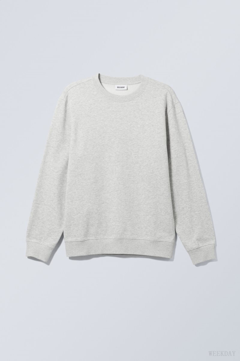 Weekday Standard Midweight Sweatshirt Grey | VEOY4739