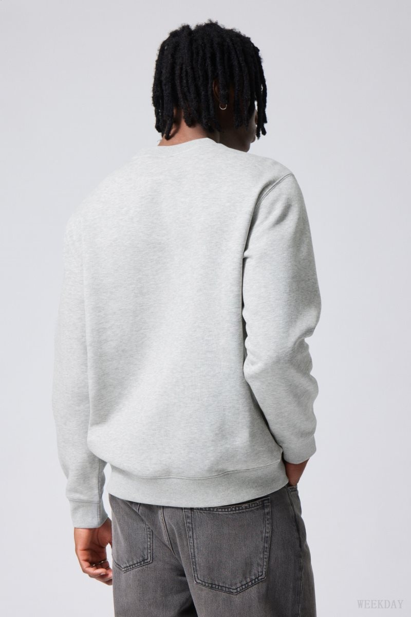 Weekday Standard Midweight Sweatshirt Grey | VEOY4739