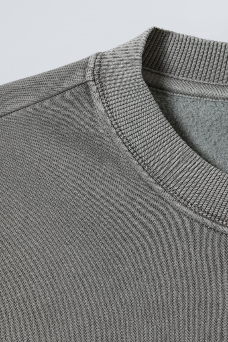 Weekday Standard Midweight Sweatshirt Grey | QOBS4844