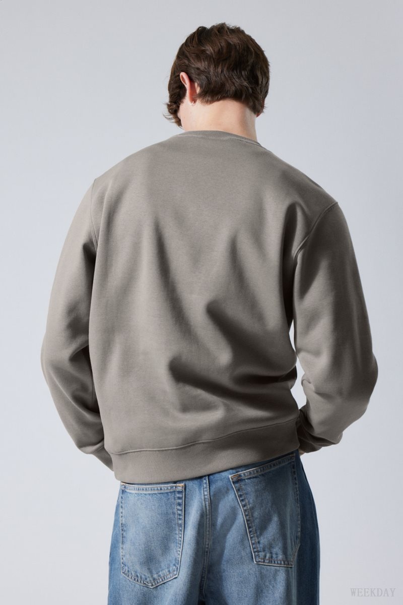 Weekday Standard Midweight Sweatshirt Grey | CXXY1401