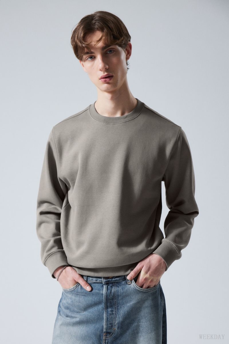 Weekday Standard Midweight Sweatshirt Grey | CXXY1401